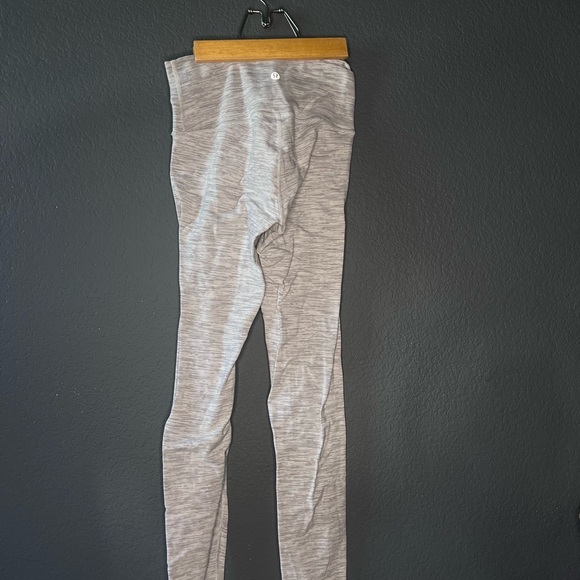 Lululemon Align Pant 25" Mini Heathered Herringbone Heathered Black White - Picture 6 of 7